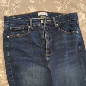 LOFT Dark Blue High Rise Jeans
